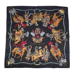 Authentic Les Fetes du Roi Solei Hermes Vintage 1994  Silk Scarf